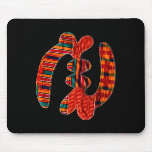 Gye Nyame - African Kente Cloth Symbol Ghana Mouse Mat