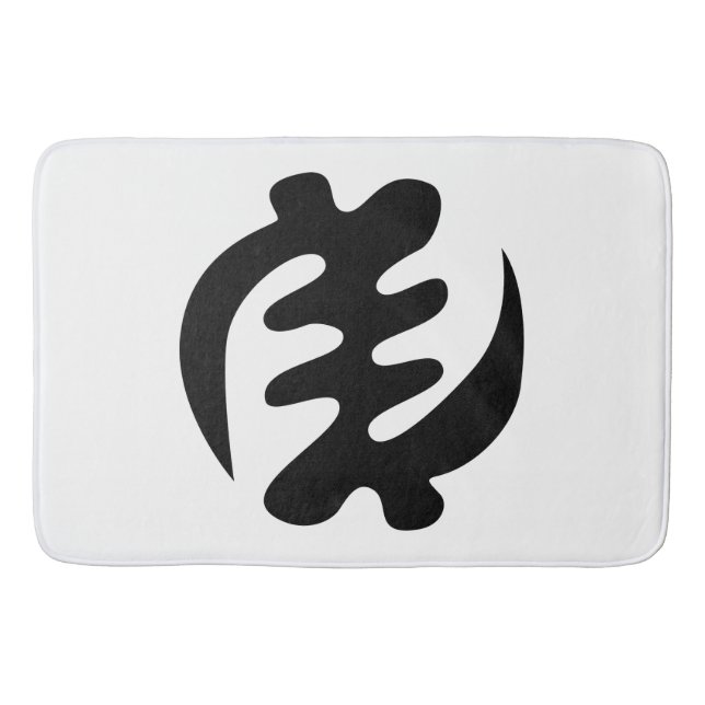 Gye Nyame | God is Supreme Adinkra Symbol Bath Mat (Front)