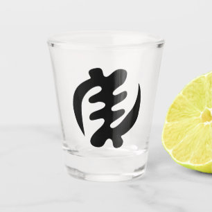 Gye Nyame God is Supreme Adinkra Symbol Shot Glass