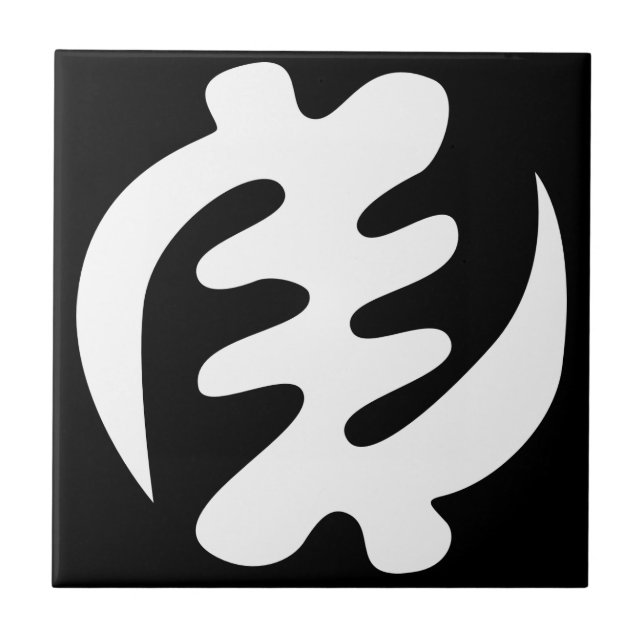 Gye Nyame | God is Supreme Adinkra Symbol Tile (Front)