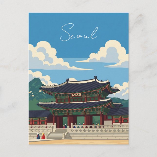 Gyeongbokgung in Seoul South Korea Postcard (Front)