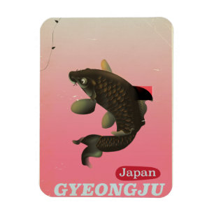 Gyeongju Korea vintage style travel poster Magnet