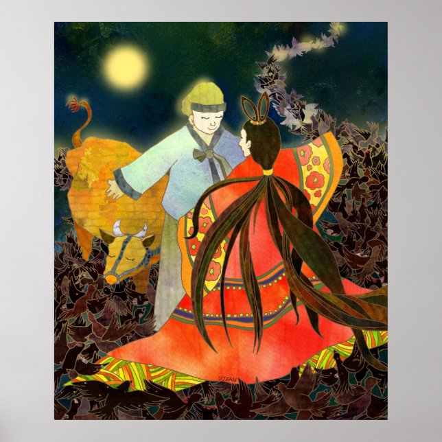 Gyeonwu & Jiknyeo: The Story of Chilseok in Korea Poster (Front)