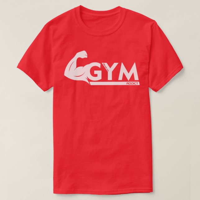 Gym Additt Beast On Gym Motivation Fitness Sayings T-Shirt (Design Front)