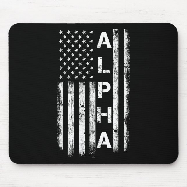 Gym Alpha-flag Workout Bodybuilding Fitness Cool G Mouse Mat (Front)
