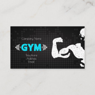 Gym and fitness design business card