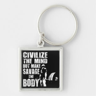 Gym and Fitness Motivation - Make Savage The Body Key Ring