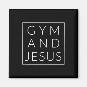 Gym And Jesus1  Magnet