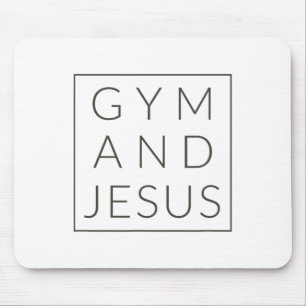 Gym And Jesus Mouse Mat