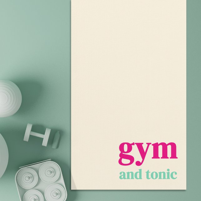 Gym and Tonic Quote Art Yoga Mat (Creator Uploaded)