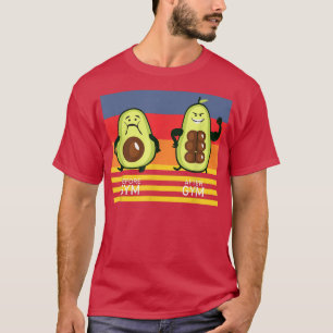 Gym Avocado, Mens Womens Weight Lifting, Funny Wor T-Shirt