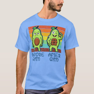 Gym Avocado, Mens Womens Weight Lifting, Funny Wor T-Shirt