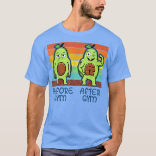 Gym Avocado, Mens Womens Weight Lifting, Funny Wor T-Shirt