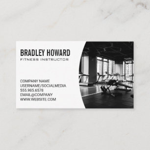 Gym Background Business Card