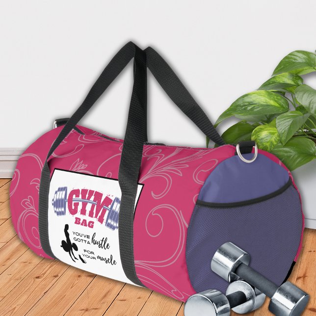 Gym Bag Hustle for Muscle Duffel Bag (Creator Uploaded)