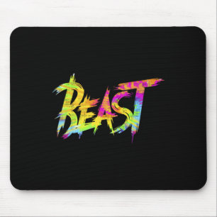 Gym Beast Bodybuilding Workout Humour Tie Dye Weig Mouse Mat