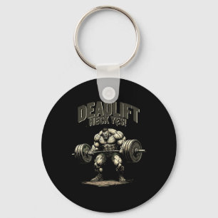 Gym Beast Bodybuilding Workout Motivation Tee Weig Key Ring
