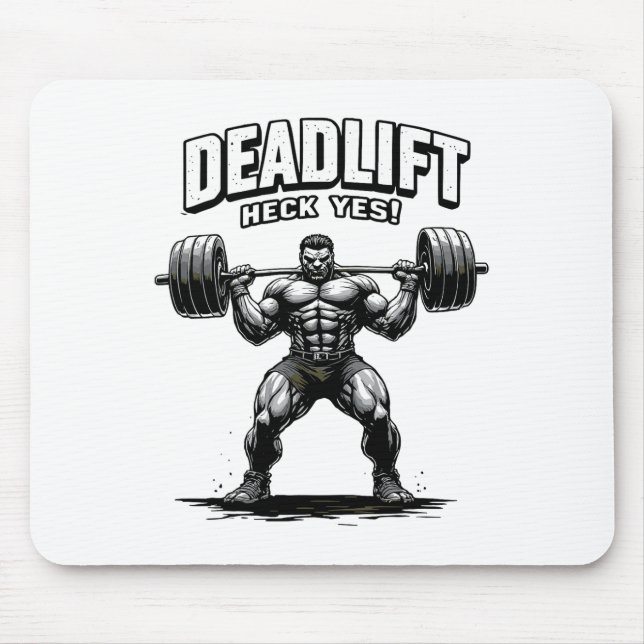 Gym Beast Bodybuilding Workout Motivation Tee Weig Mouse Mat (Front)