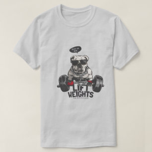 Gym Beast Bulldog Weightlifting Funny Fitness T-Sh T-Shirt