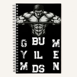 Gym Beast Notebook Veiny Dumbbell Grip Cover