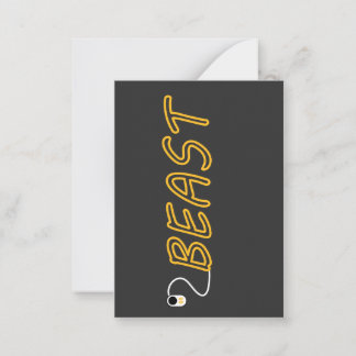 Gym Beast wake up Card