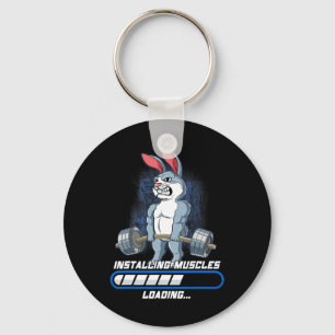 Gym Bodybuilding Installing Muscles Key Ring