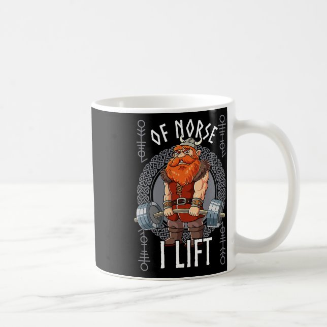 Gym Bodybuilding Training Of Norse I Lift Viking  Coffee Mug (Right)