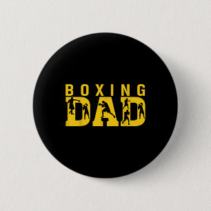 Gym Boxer Love Dad Boxing Lover Training Box Playe 6 Cm Round Badge