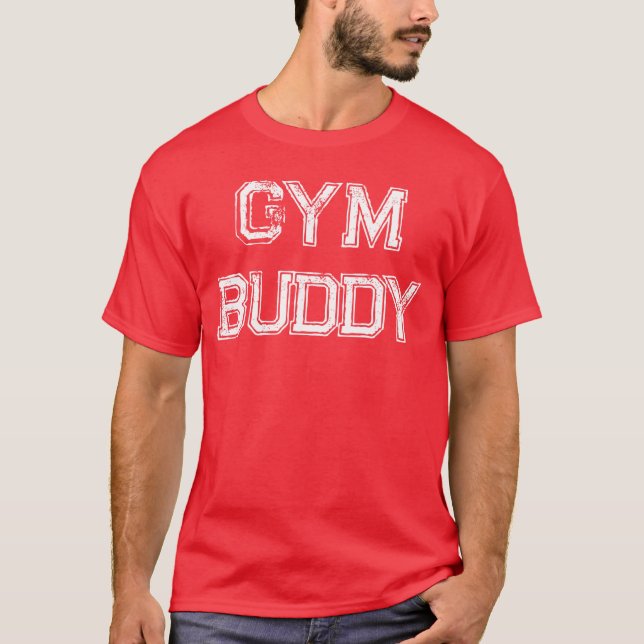 Gym Buddy boy funny retro T-Shirt (Front)