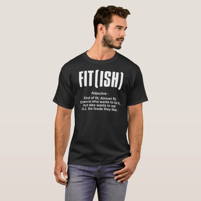 Gym buff workout junkie fitness funny definition T-Shirt (Front Full)