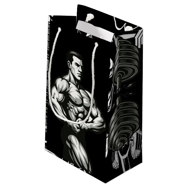 Gym Builds Men  Fitness Gift Bag for Athletes (Back Angled)