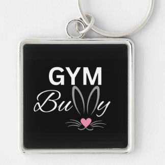 Gym Bunny Fitness & Workout Lovers Gift for Her Key Ring
