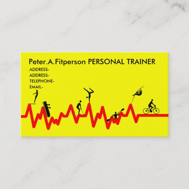 Gym Business Card (Front)