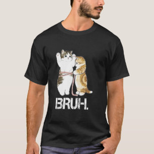 Gym Cats Bruh Meme Training Saying Jokes T-Shirt