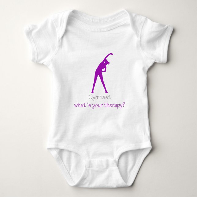 Gym Cool Design! Healthy designs! Baby Bodysuit (Front)