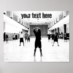 Gym customisable text motivational poster