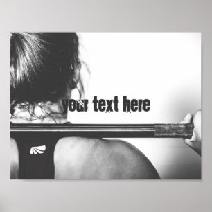 Gym customisable text motivational poster