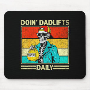 Gym Dad Doin' Dadlifts Daily Men Fathers Day Funny Mouse Mat