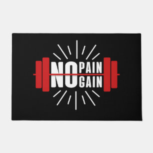 Gym Door Mat No Pain No Gain