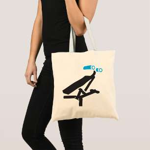 Gym Exercise Equipment Icon Tote Bag