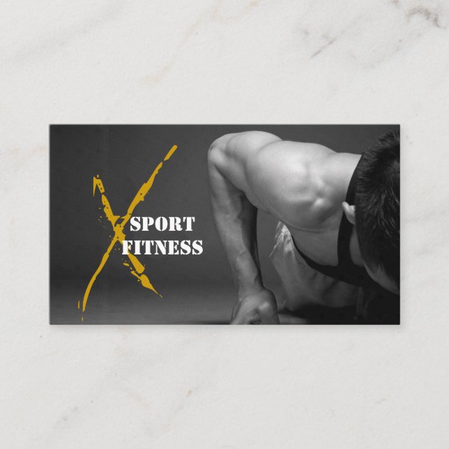 Gym Fitness Business Card (Front)
