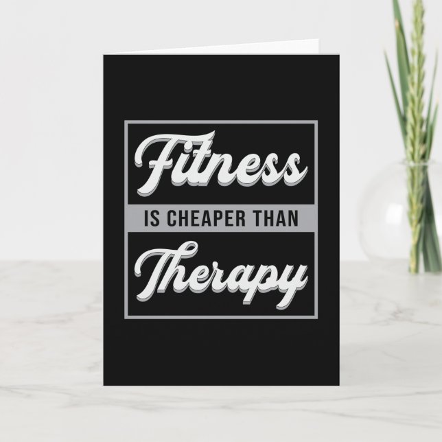 Gym Fitness Dance Dancing Sport Workout Gift Idea Card (Front)