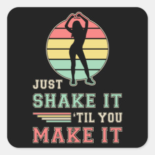 Gym Fitness Dance Dancing Workout Sport Gift Idea Square Sticker