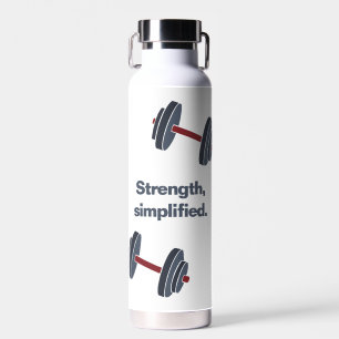Gym Fitness Dumbbell Strength, Simplified Water Bottle