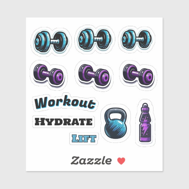 Gym Fitness Motivational Workouts Dumbbells  (Sheet)