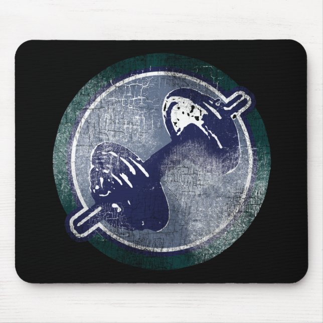 GYM fitness weight Mouse Mat (Front)