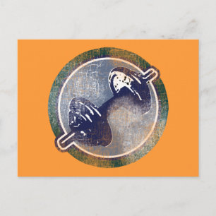 GYM fitness weight Postcard