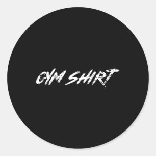 Gym Funny Weightlifting Bodybuilding Workout Power Classic Round Sticker
