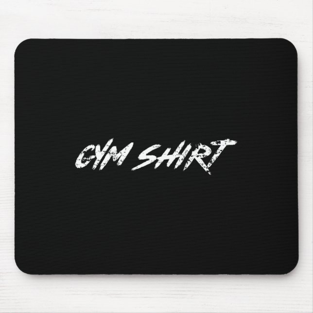 Gym Funny Weightlifting Bodybuilding Workout Power Mouse Mat (Front)