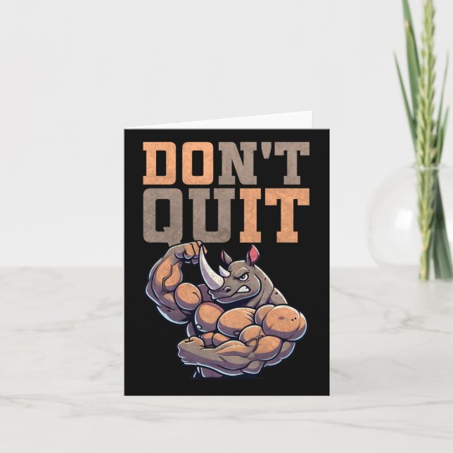 Gym Gift For Men Training Motivation Fitness Bodyb Card (Front)